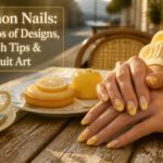 Lemon Nails: Photos of Designs, French Tips & 3D Fruit Art