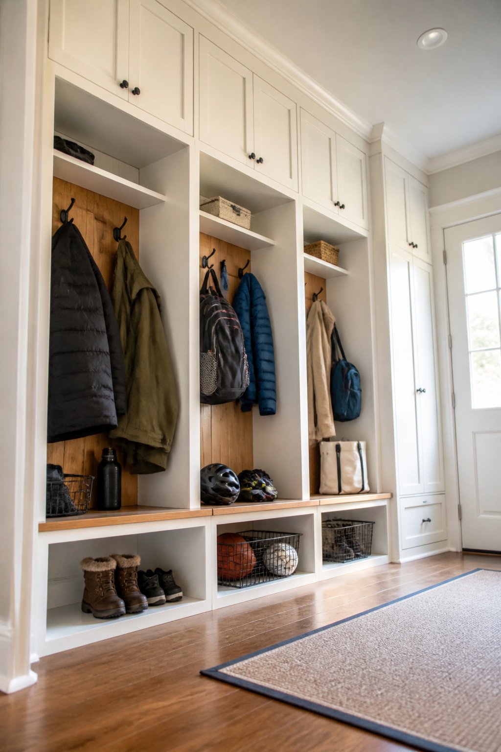 7 Mudroom Organization Ideas for Real Life 9 section-9-9e3fedbd-269d-41f2-ad57-a243a9bcca2c